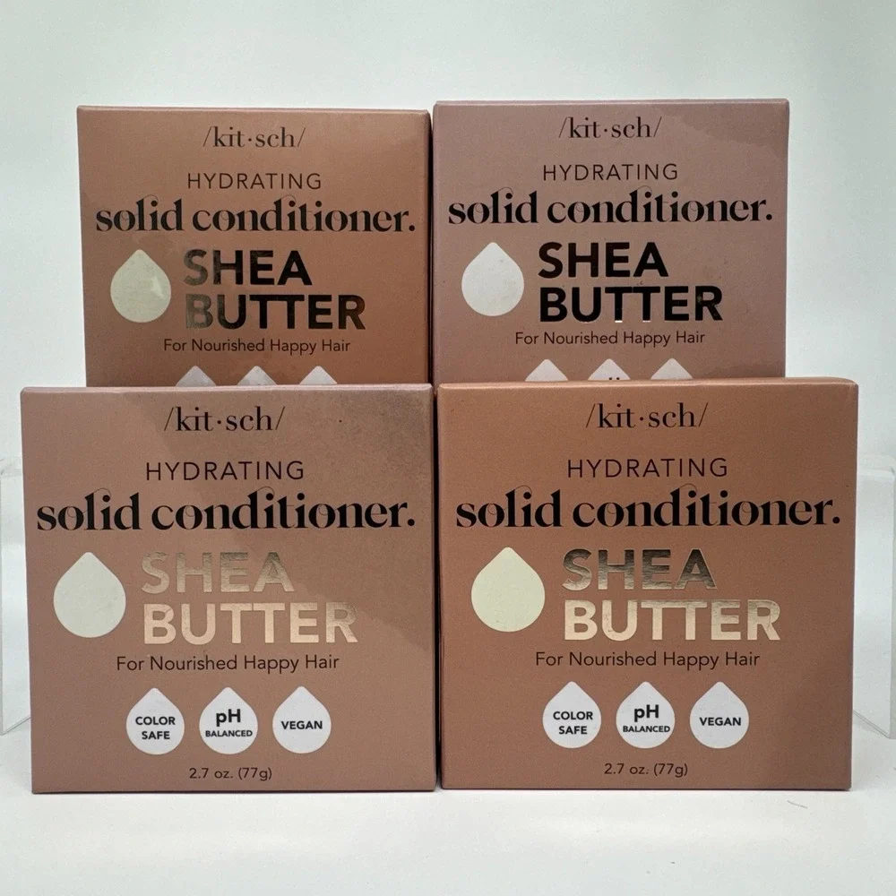 4 pack Kitsch Shea Butter Solid Conditioner Bar 2.7 oz. (77g) NEW